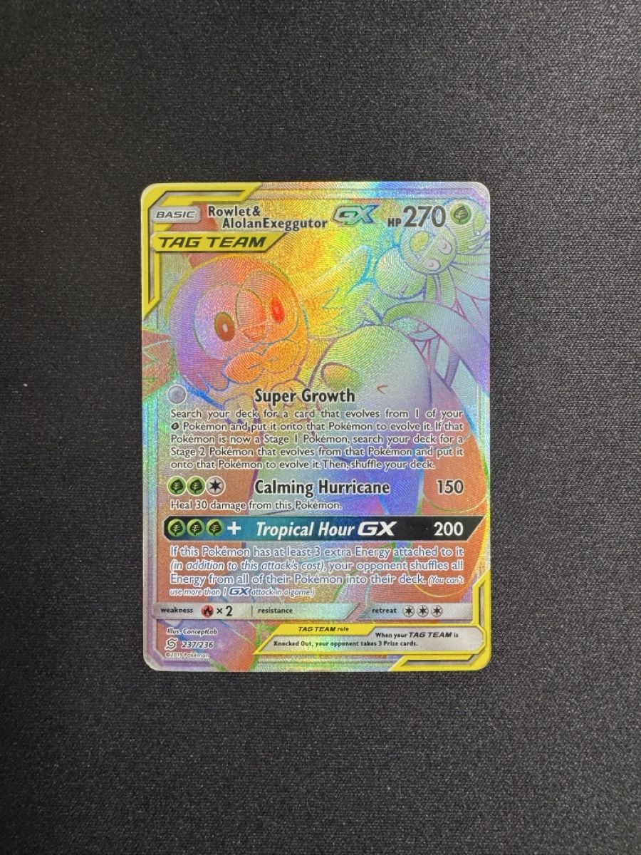 Pokémon Carte collezionabili: Rowlet & Alolan Exeggutor GX - Excellent – Usato da Horgen venduto da ric_tz6s
