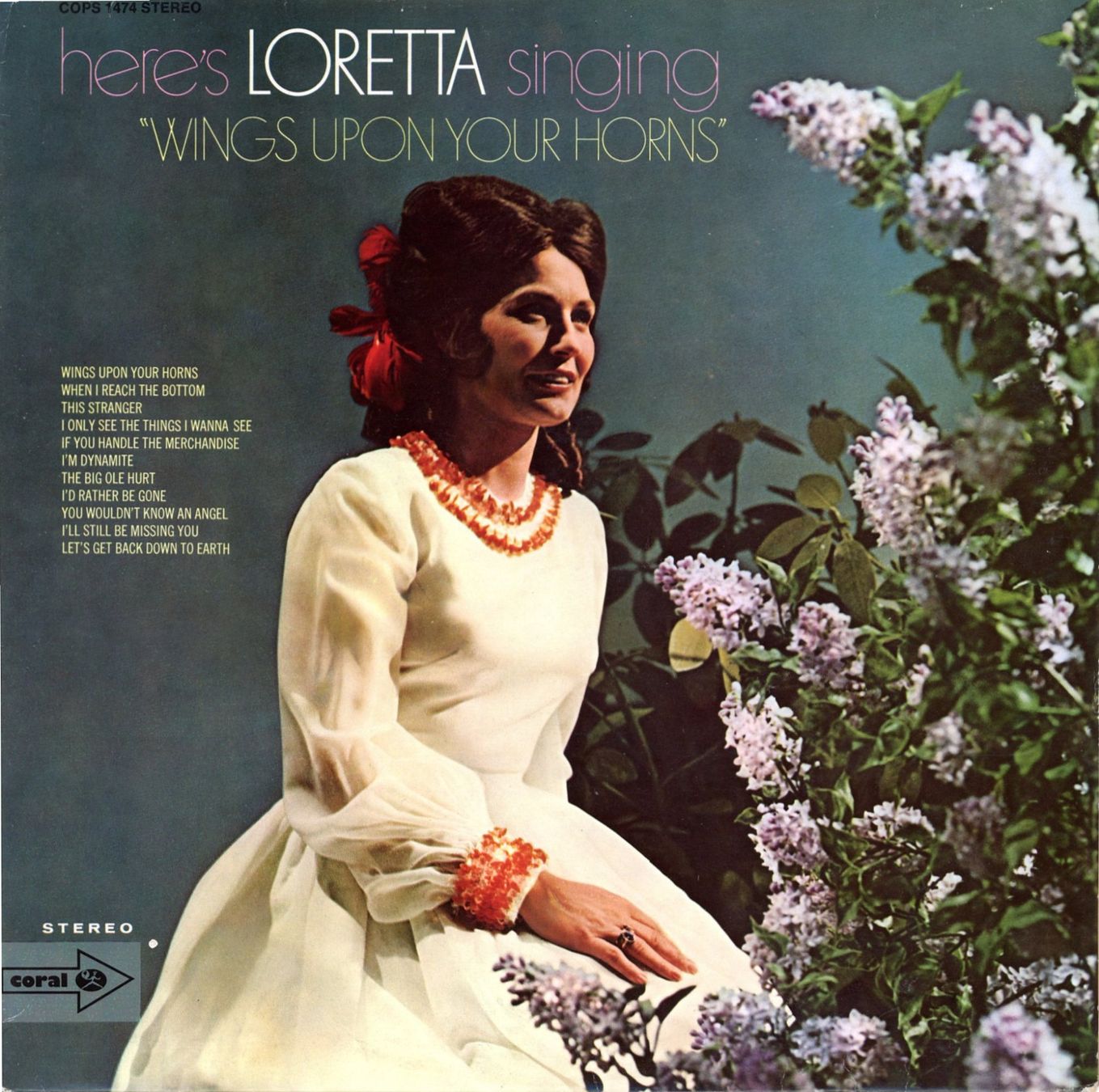 Dischi in vinile: LP - LORETTA LYNN Loretta Singing "Wings Upon Your Horns" – Usato da Morges venduto da evnocha3