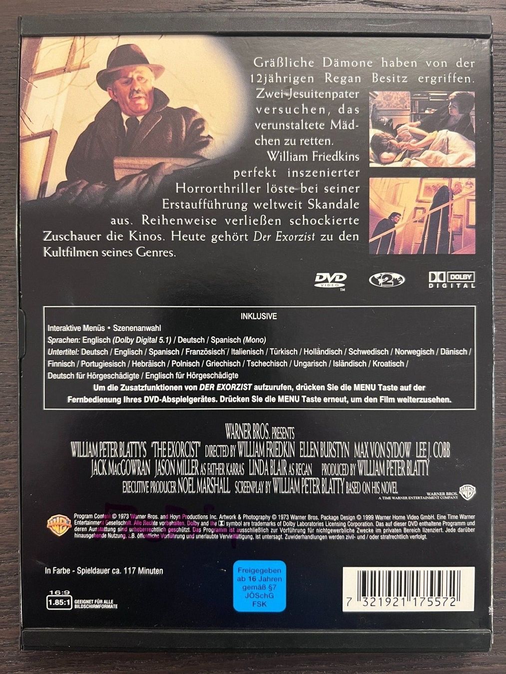 Tutti i DVDs: Der Exorzist – Usato da Zürich venduto da FilmFreunde 1
