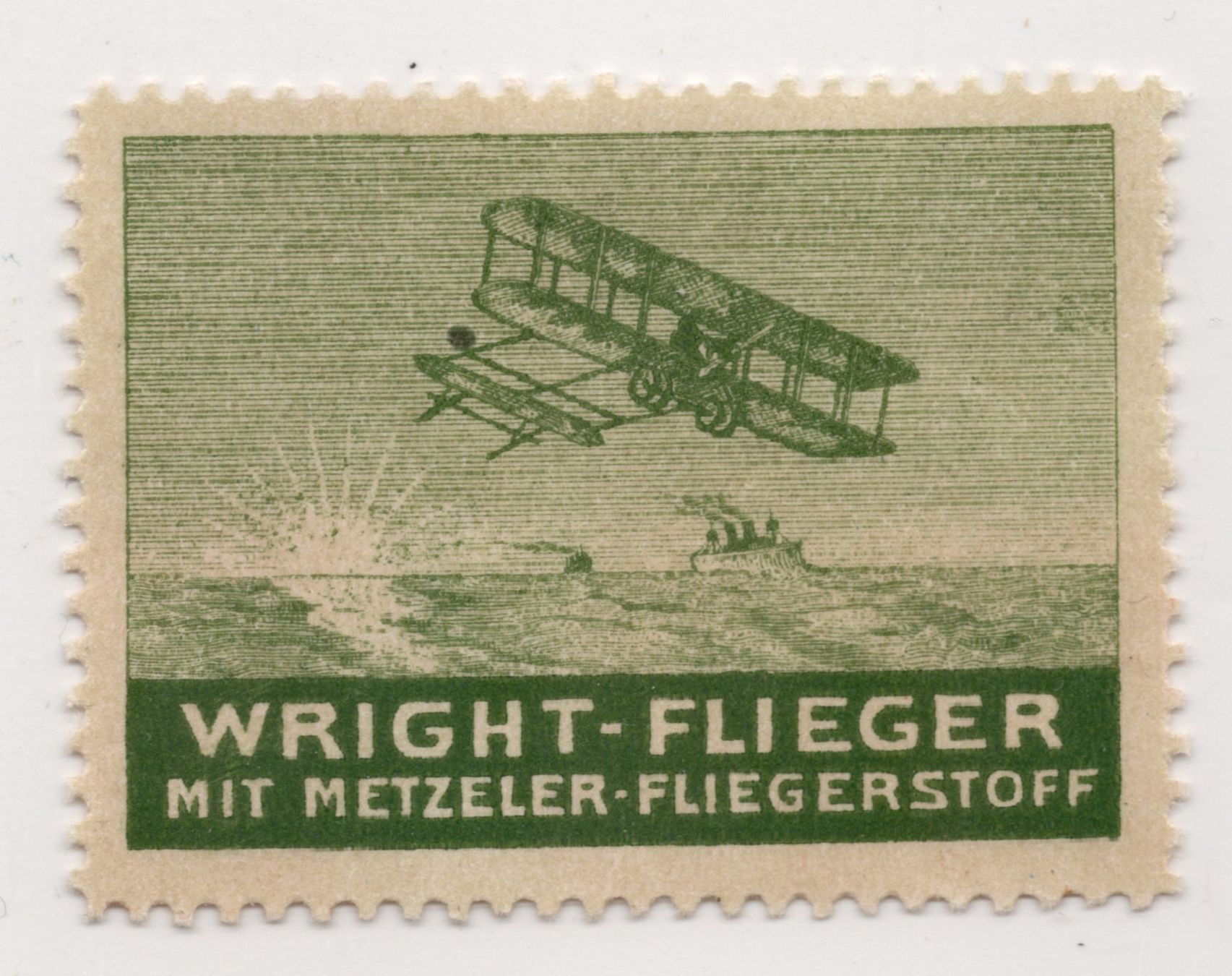 Vignette autostradali: Metzeler FLIEGERSTOFF, sogenannter Wright-Flieger, nice – Usato da Uesslingen venduto da WHALESTAMPS