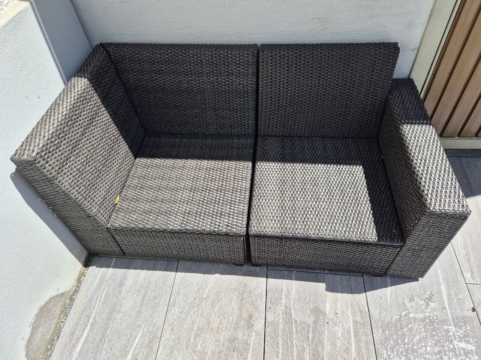 Divani: IKEA Rattan Sitzlounge, anthrazit – Usato da Thun venduto da tri-tra-trio 2