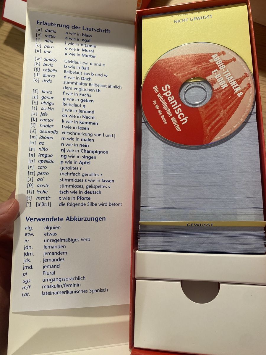 Altro materiale scolastico: 2 Spanisch Vokabelboxen – Nuovo (secondo la descrizione) da Embrach venduto da gab_p67g 2