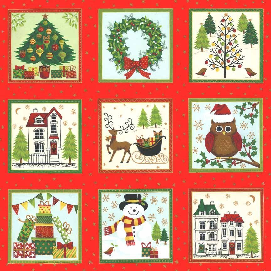 Tessuti: Labels Christmas Novelty Stoff – Nuovo (secondo la descrizione) da Langenthal venduto da flowersNbirds