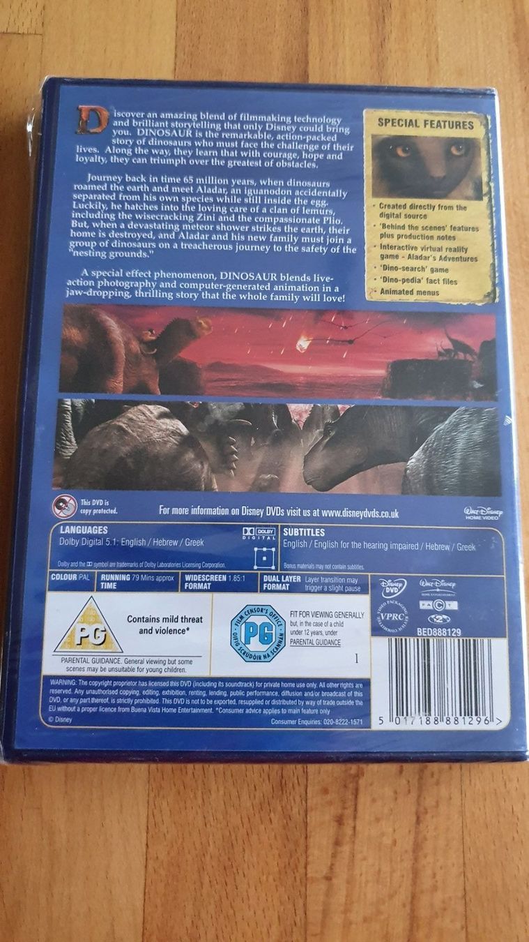 Tutti i DVDs: Neu DVD DINOSAUR – Nuovo e nell'imballaggio originale da Pfaffhausen venduto da mai2002 1
