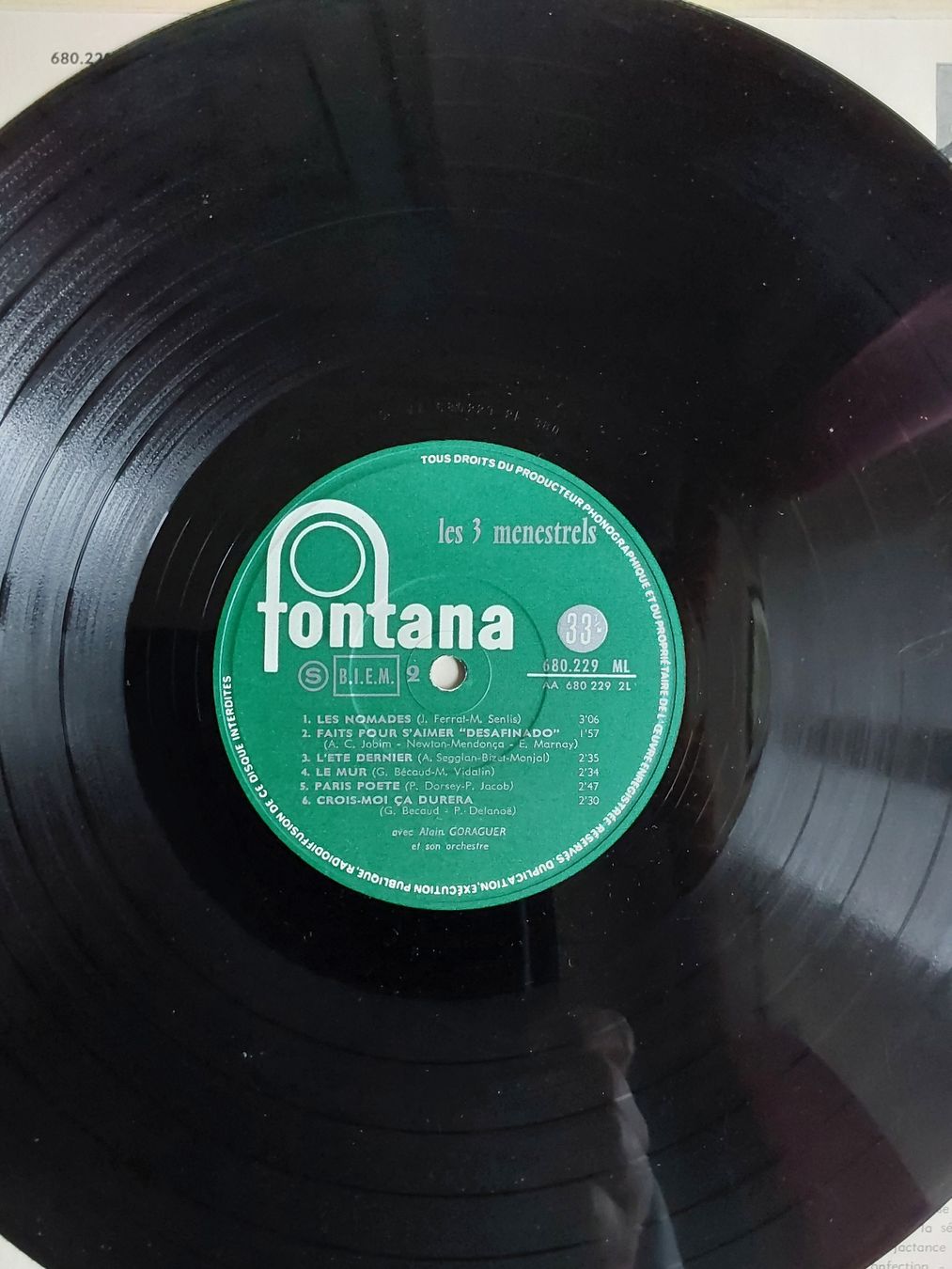 Vinyles: LP Vinyl - Les 3 Ménestrels – D'occasion à Villeret par Fil11 3