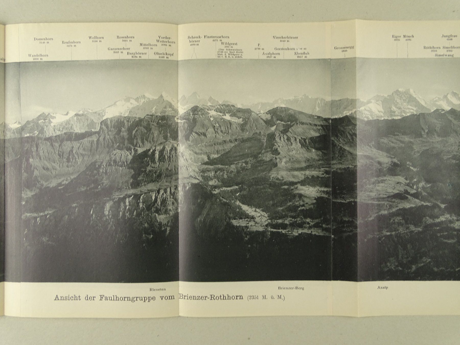Foto & Immagini: FAULHORNGRUPPE PANORAMA 1895 – Usato da Grüningen venduto da Kartensammler 1