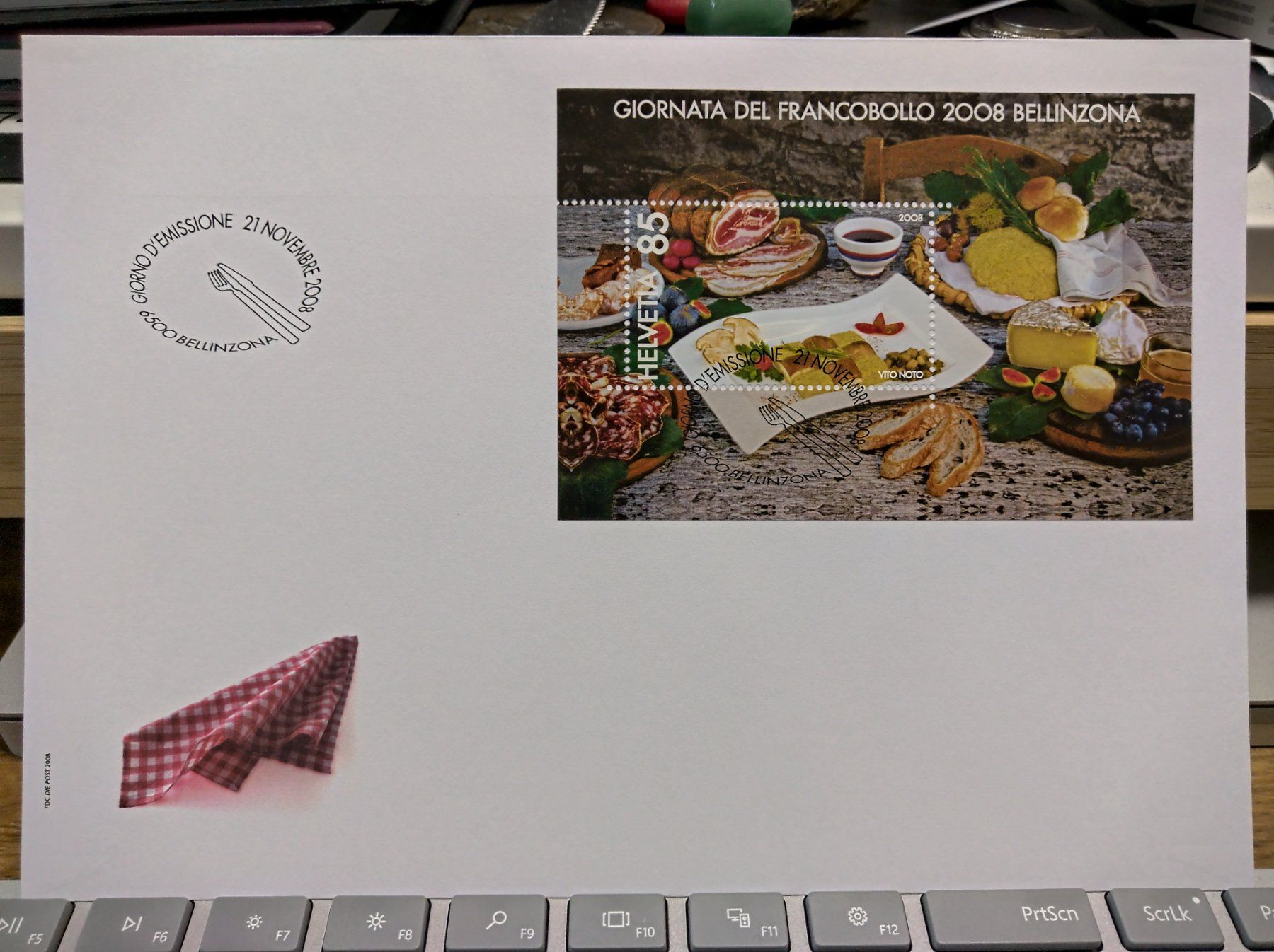 Tutti i francobolli: FDC Tag der Briefmarke Bellinzona 2008, Format E6 – Usato da Rickenbach SO venduto da Bytebull