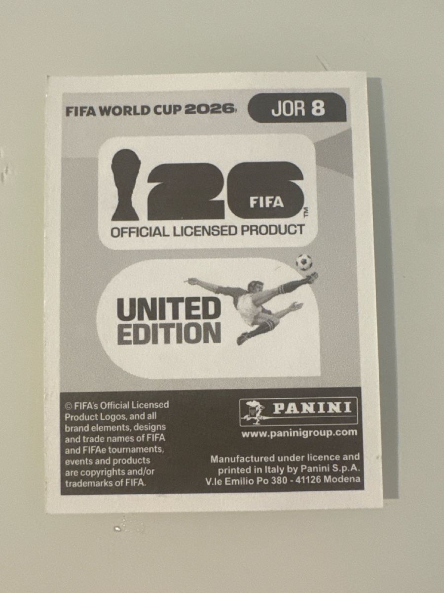 Panini Carte collezionabili: Panini 2026 Mohammad Abualnadi JOR8 – Nuovo (secondo la descrizione) da Bern venduto da akl_sy9s 1