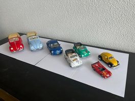 Modellautos VW Käfer Cabrio 7 Stk. Konvolut guter Zustand