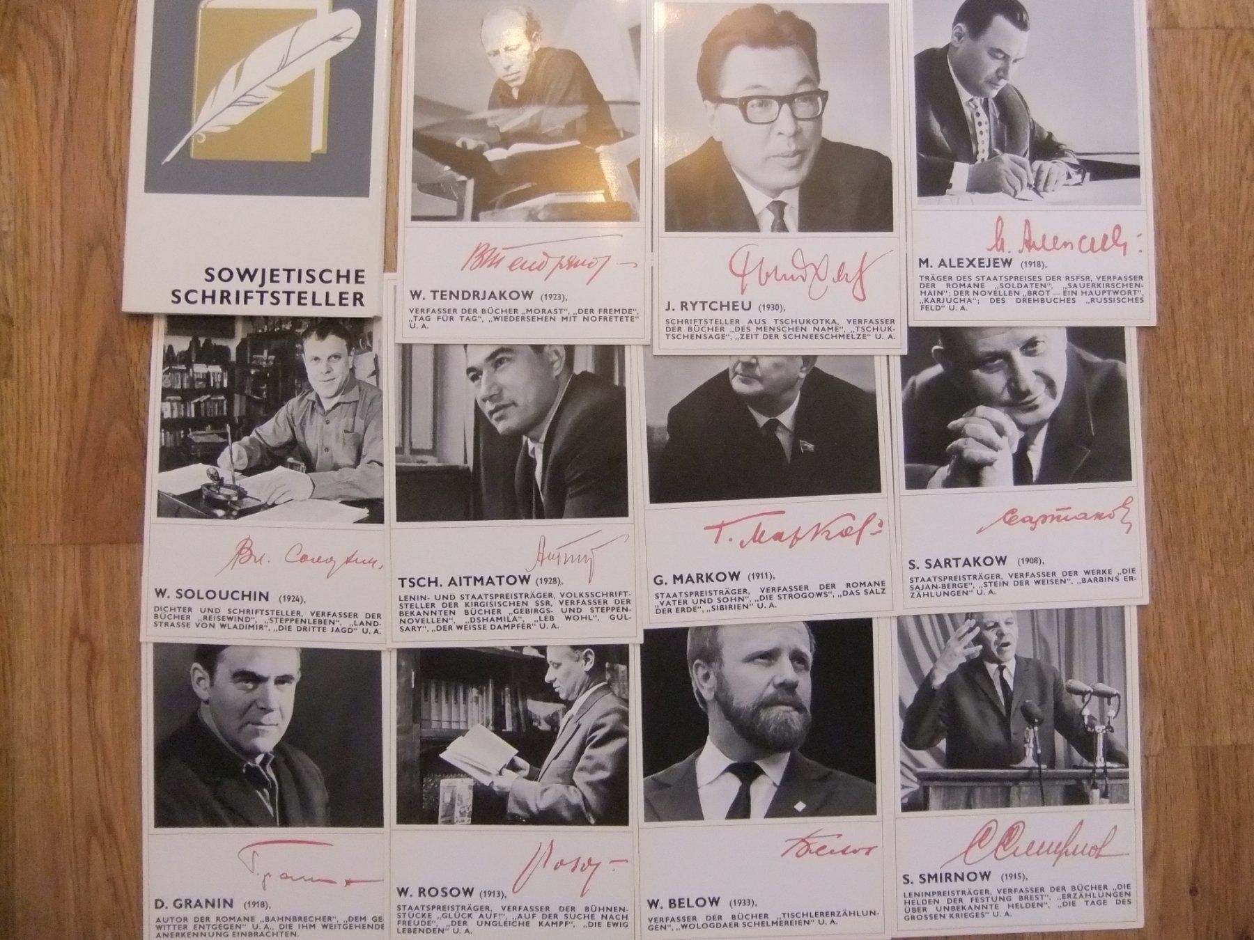 Cartoline postali: 11 Sowjetische Schriftsteller – Usato da St. Niklaus VS venduto da wunschlos54 1