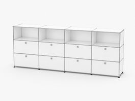 USM Haller Sideboard 4x3 Weiss Regal Schrank