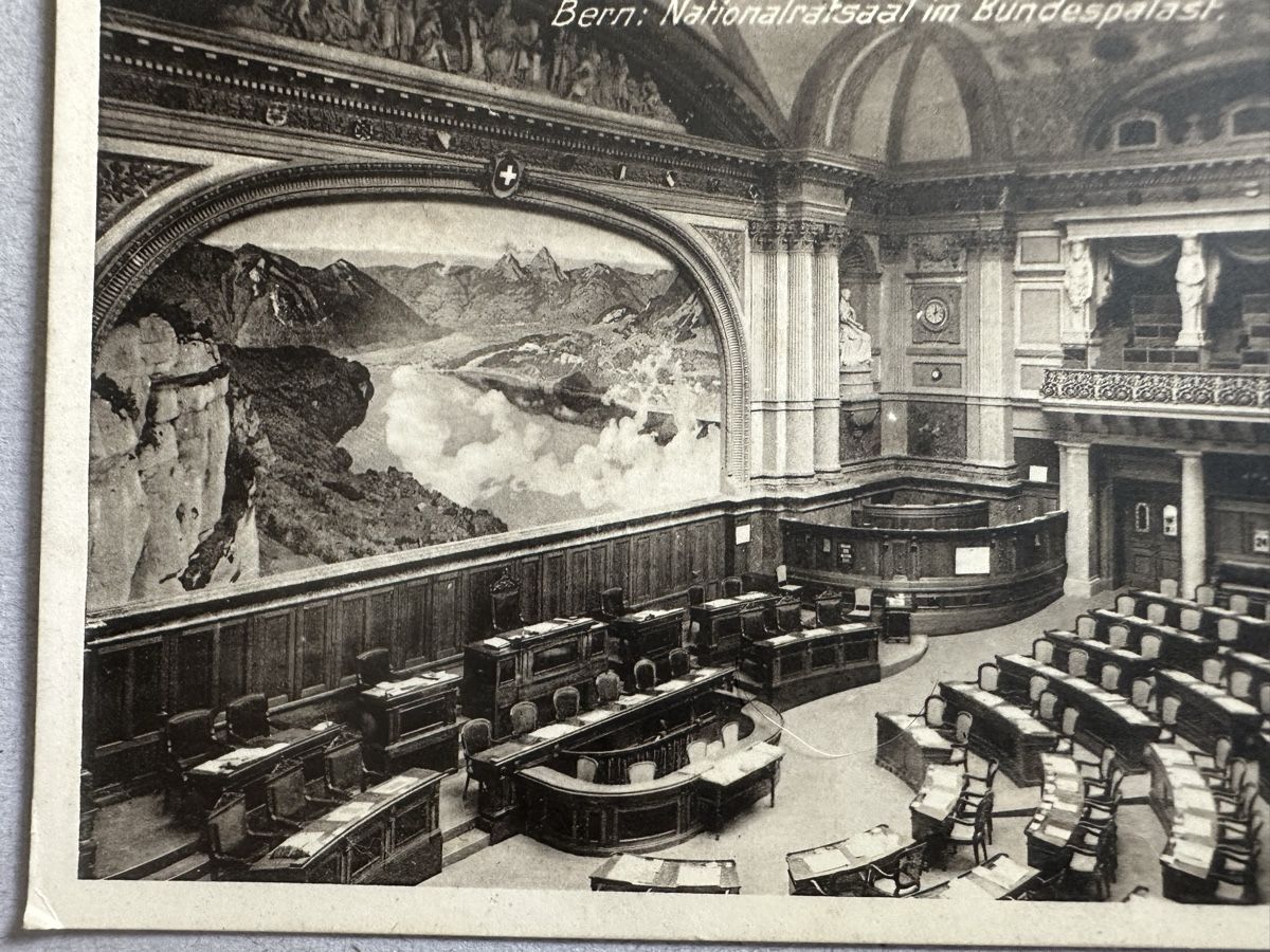 Ansichtskarten: AK v. 1914: Bern im Bundespalast – Gebraucht aus Frauenfeld von aluma14 1