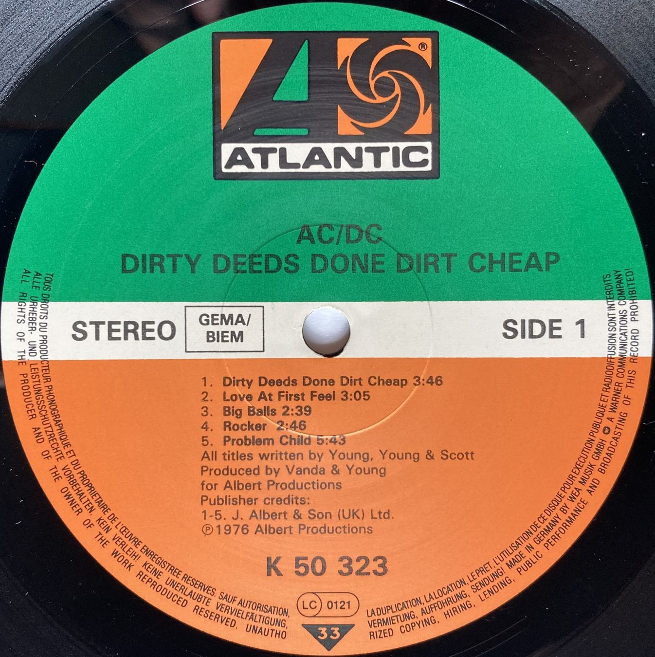 Schallplatten: AC/DC - DIRTY DEEDS DONE DIRT CHEAP – Gebraucht aus Bottens von  2