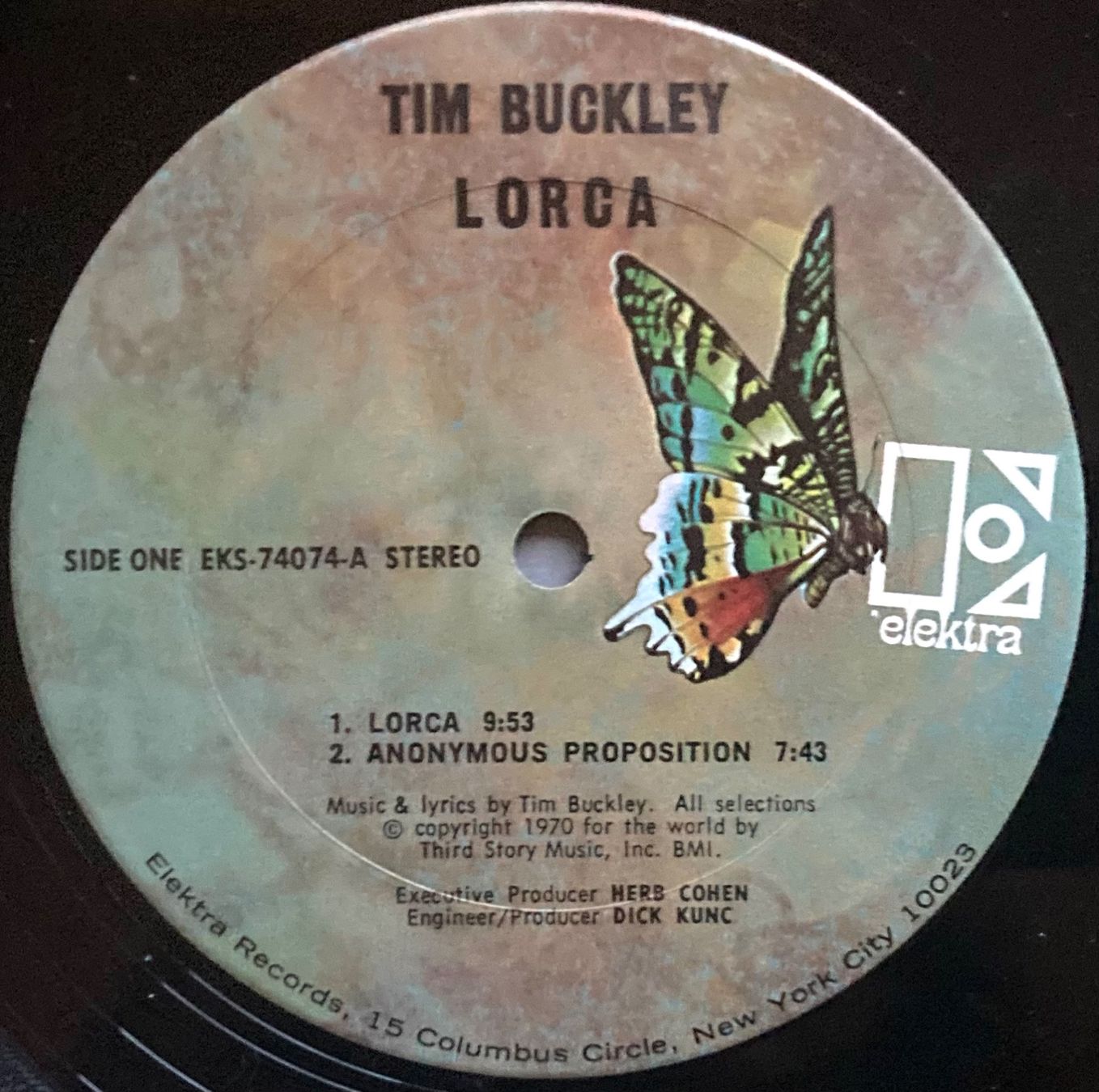 Vinyles: TIM BUCKLEY - LORCA – D'occasion à Poliez-Pittet par Newtown-Records 3