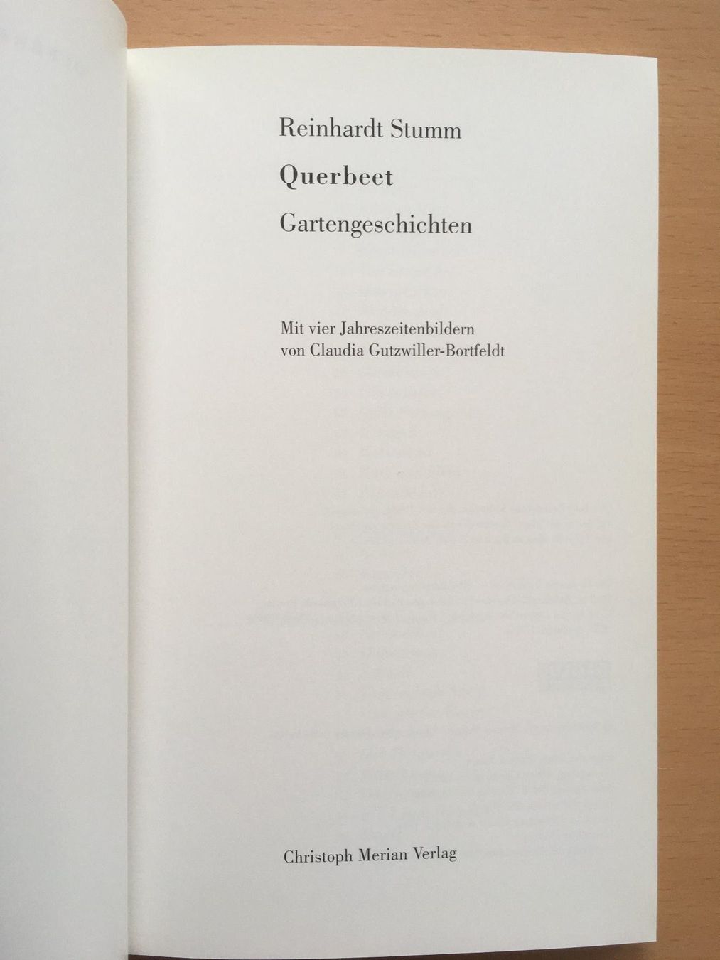 Livres: Querbeet Gartengeschichten - Reinhardt Stumm – D'occasion à Grenchen par Kogi7 2