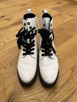 Weisse Boots, Gr. 40, Schnürstiefel für den Herbst!