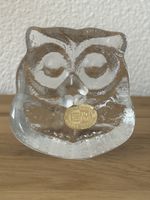 Riedel Kristall Eule Glasfigur Briefbeschwerer