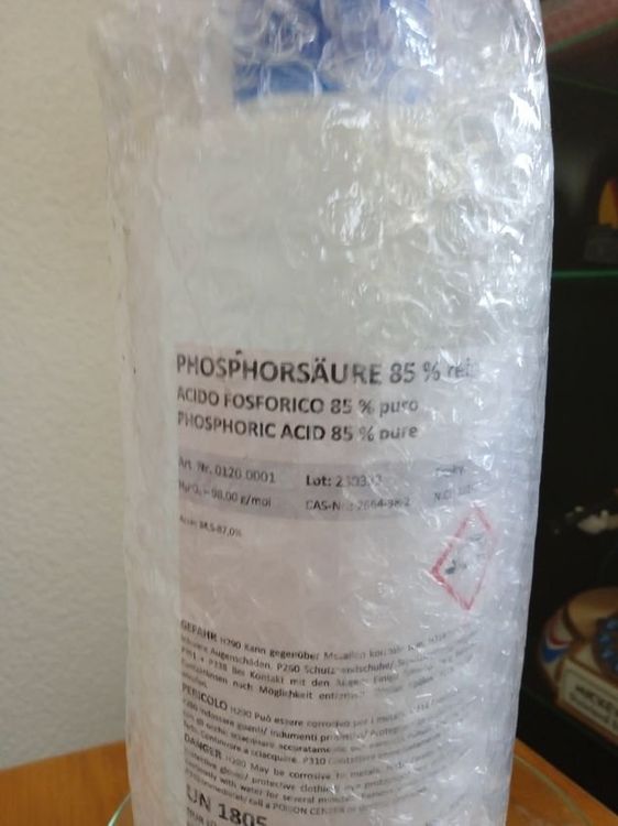 Phosphorsäure für Tankentrostung. 7 Liter Kaufen auf Ricardo