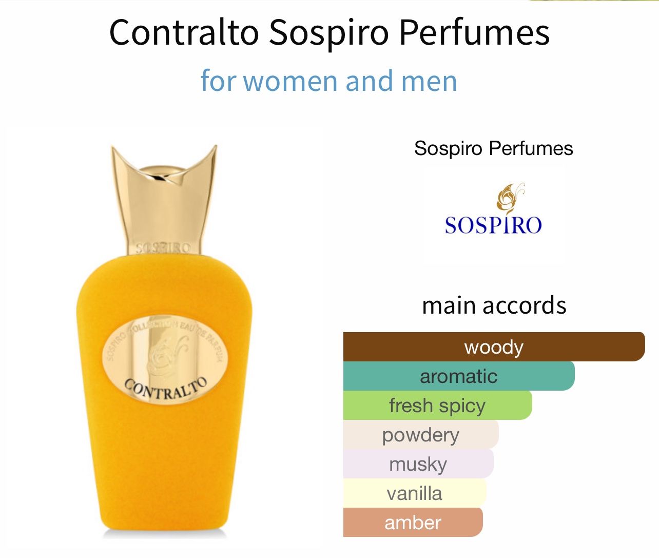 Profumi & Eau de Toilette: SOSPIRO CONTRALTO 2ml Abfüllung – Nuovo (secondo la descrizione) da Oftringen venduto da AR899 1