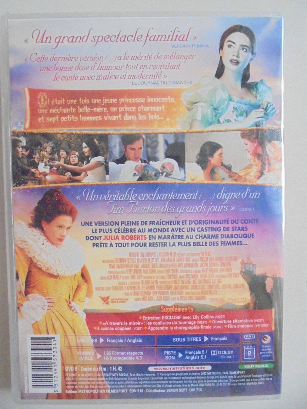 Tutti i DVDs: " Blanche neige " Julia Roberts. comme neuf. français + eng. – Usato da Crissier venduto da Promopost 1