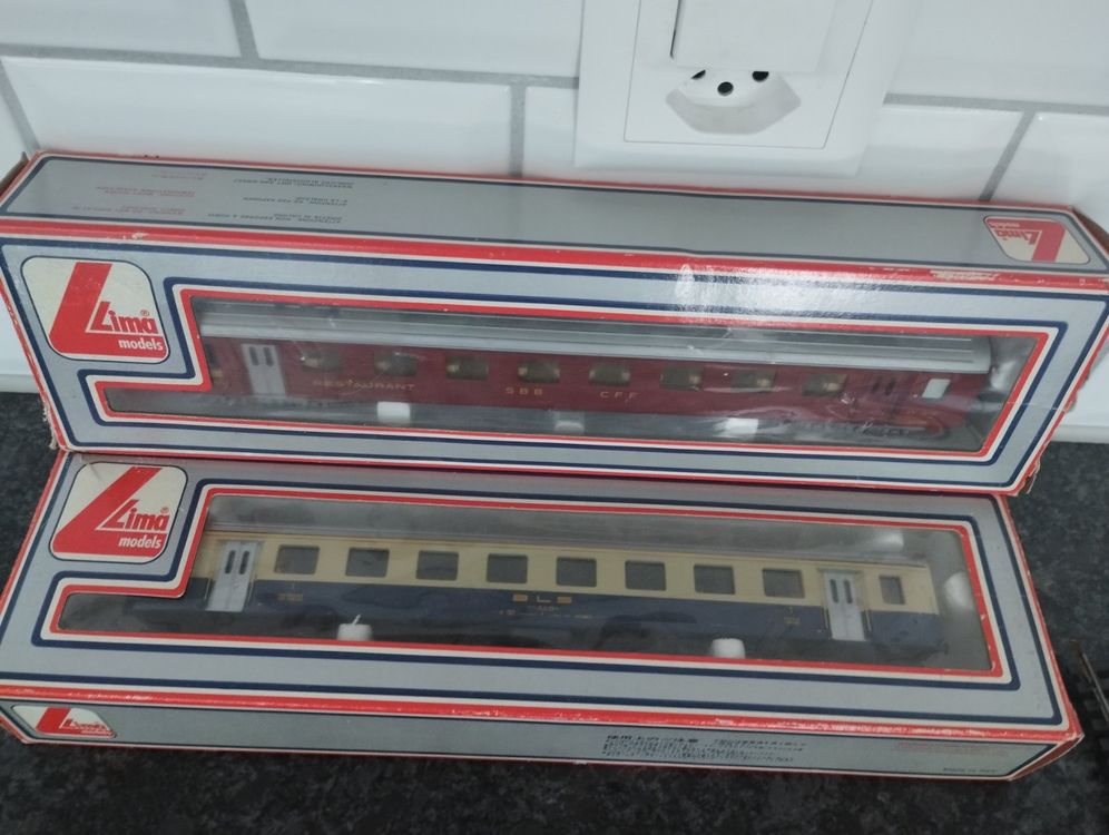 Wagon De Train Grad Wagon – Lima – Échelle 0 – Style Hornby Jep – Vintage