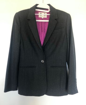 100 % Wolle Austin Reed Blazer grau meliert XS/S wie Boss