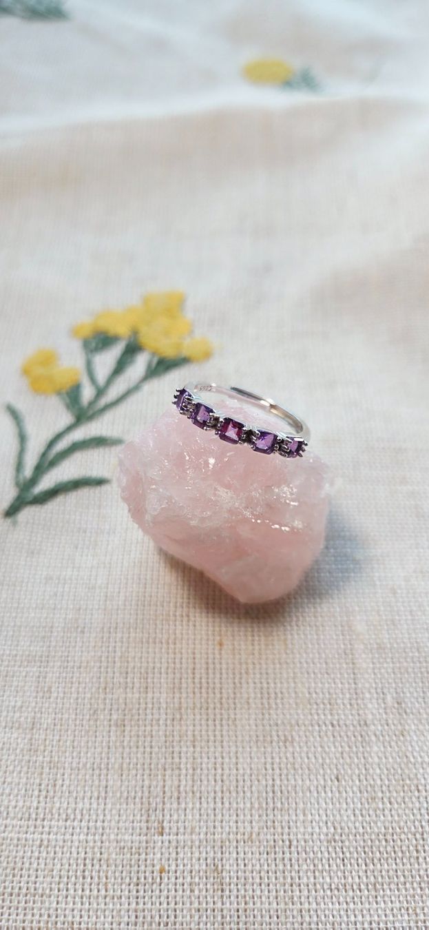 Anelli: NEW - S925 Amethyst Ring (Adjustable) – Nuovo (secondo la descrizione) da Zürich venduto da cin_wcf6 2
