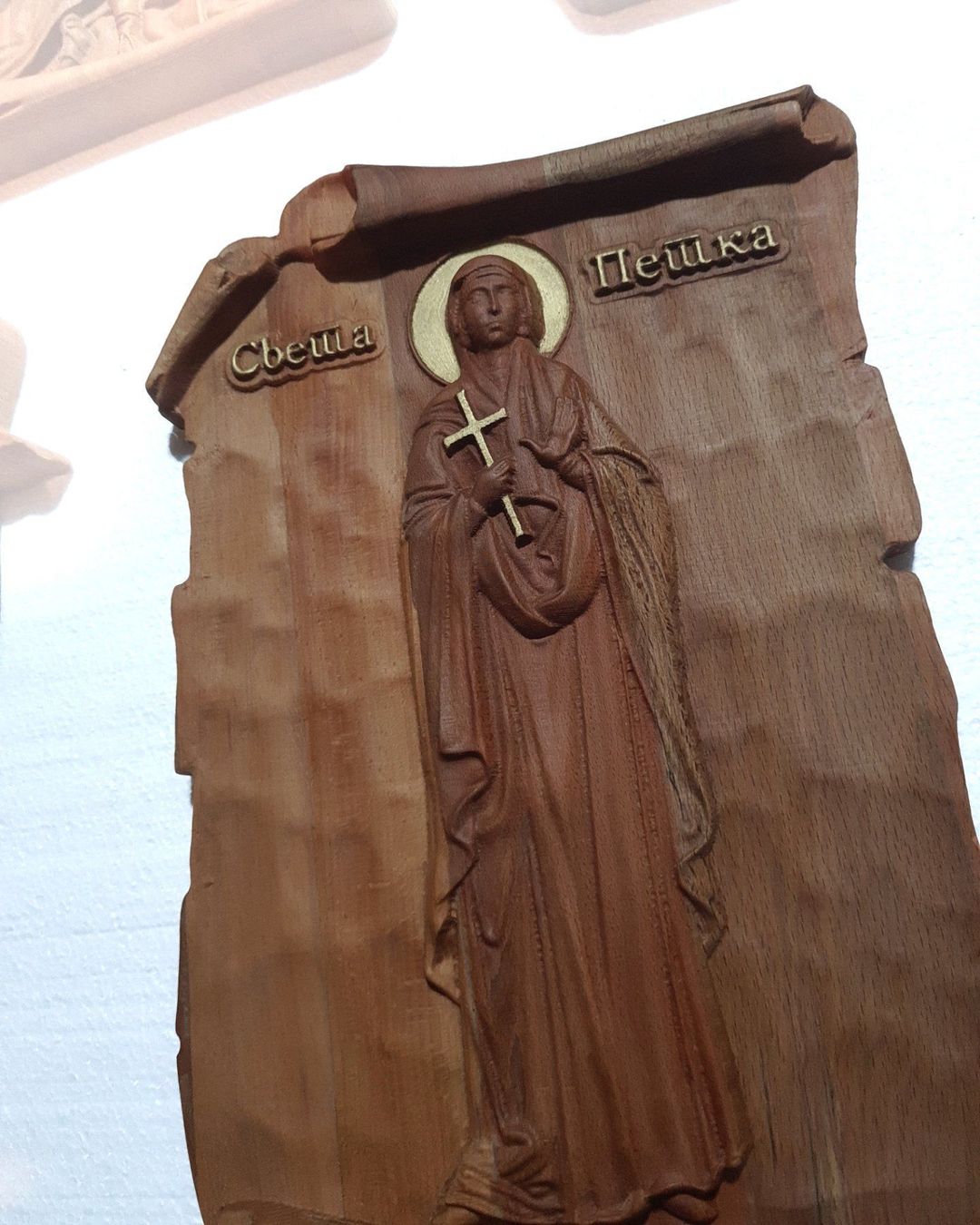 Gravures sur bois: Sankt Petka Orthodox Holzschnitt Ikone – Neuf avec emballage d'origine à Zürich par Miki_Schreiner 2