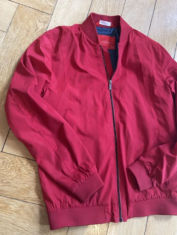 Zara Man Bomberjacke Übergangsjacke M Rot (Gebraucht) in Bern