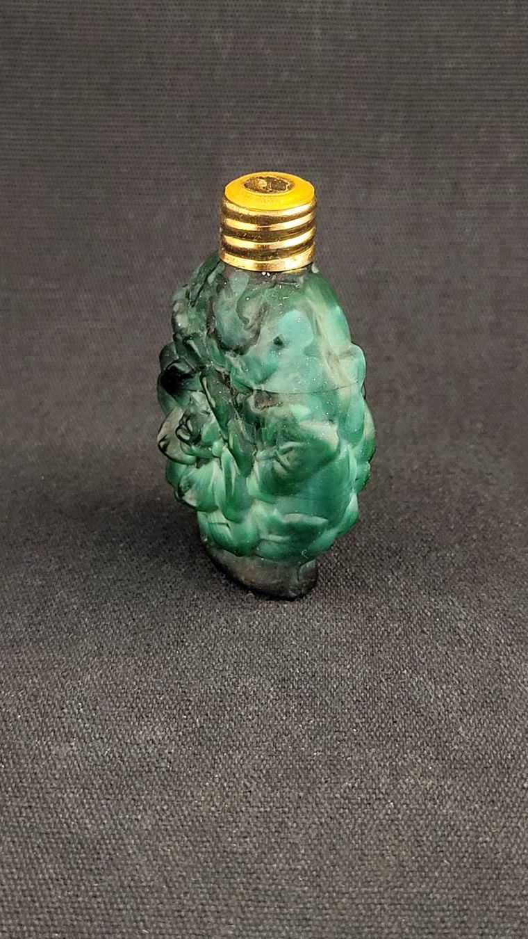 Flaconi: Parfüm-Flacon MALACHITGLAS – Usato da Basel venduto da spinne02 1