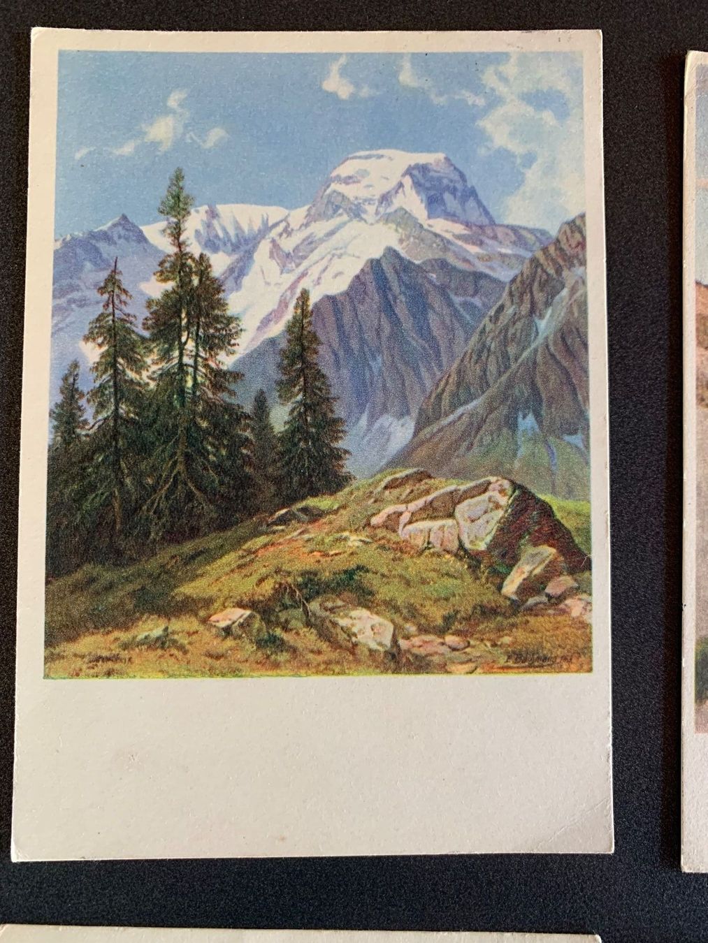 Cartoline postali: 5 alte Kunstkarten / Postkarten alt – Usato da Erlenbach ZH venduto da Ritschly 1