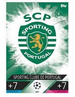 Topps Sammelkarte Match Attax Sporting Clube de Portugal 307