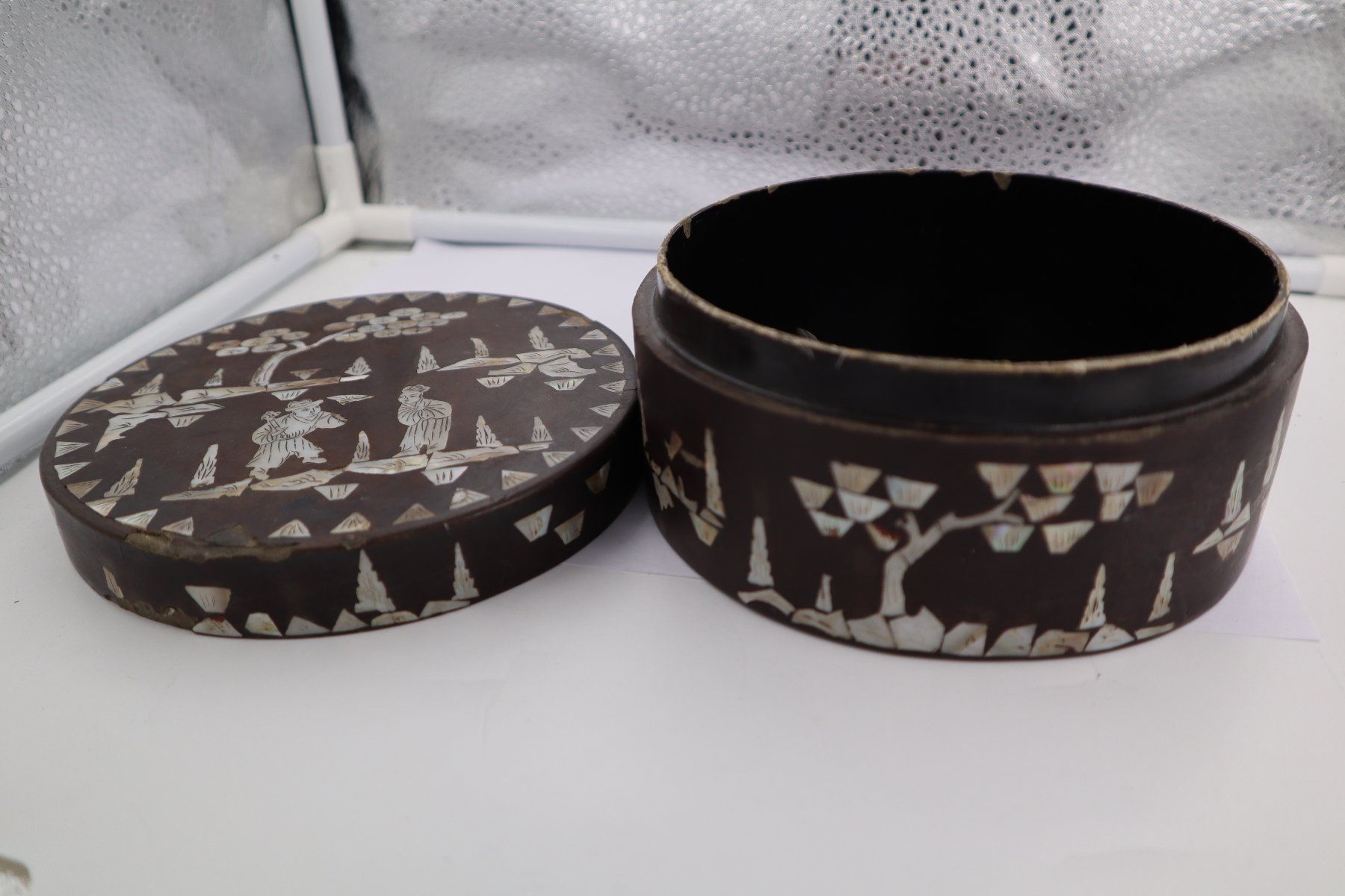 Dosen: Antike Chinesische Box inlaid Perlmutter China Perlmutt – Gebraucht aus Baden von TellsKuchenhaus 2