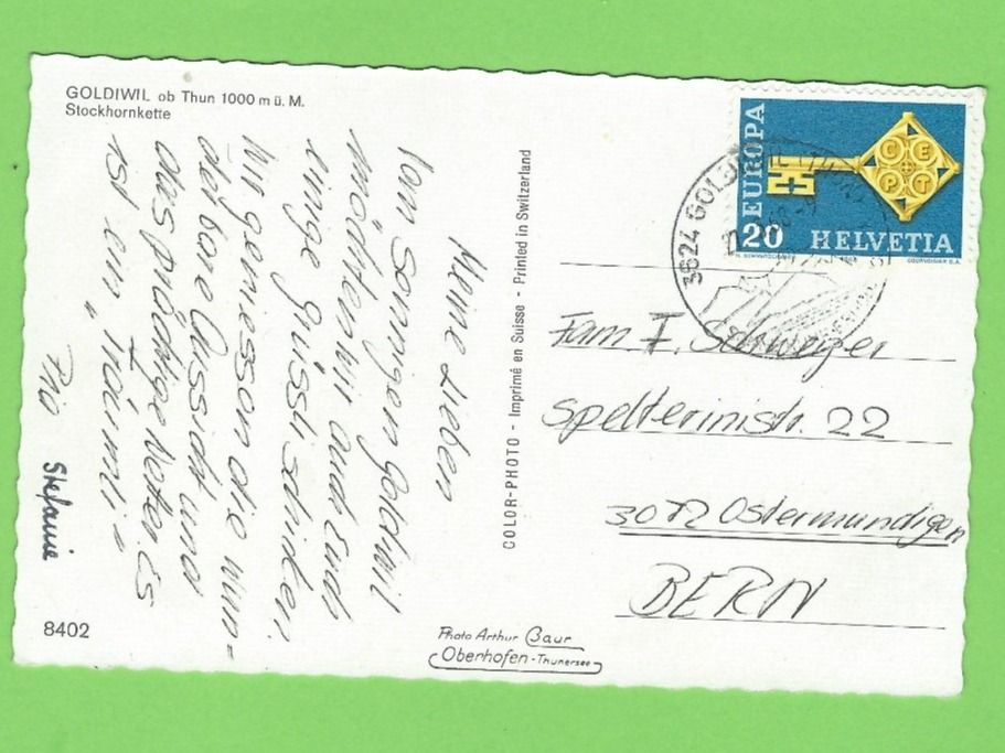 Cartoline postali: Goldiwil ob Thun, Stockhornkette – Nuovo (secondo la descrizione) da Zürich venduto da t24_de 1