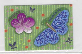 2016 Blume/Schmetterlingset 2x Fr. 1.-- **