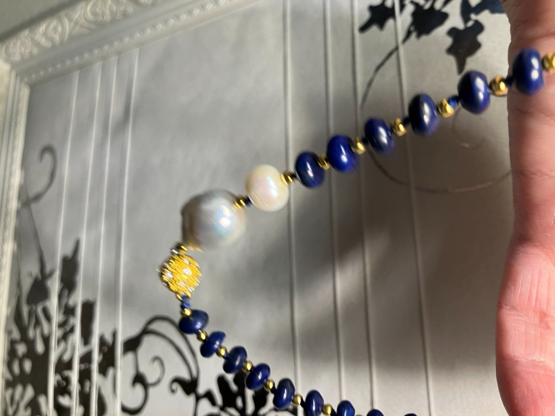Catenine: Perle Lapislazuli Halskette Collier Lapis-lazuli Edelstein – Nuovo (secondo la descrizione) da Prilly venduto da ilyria73 4