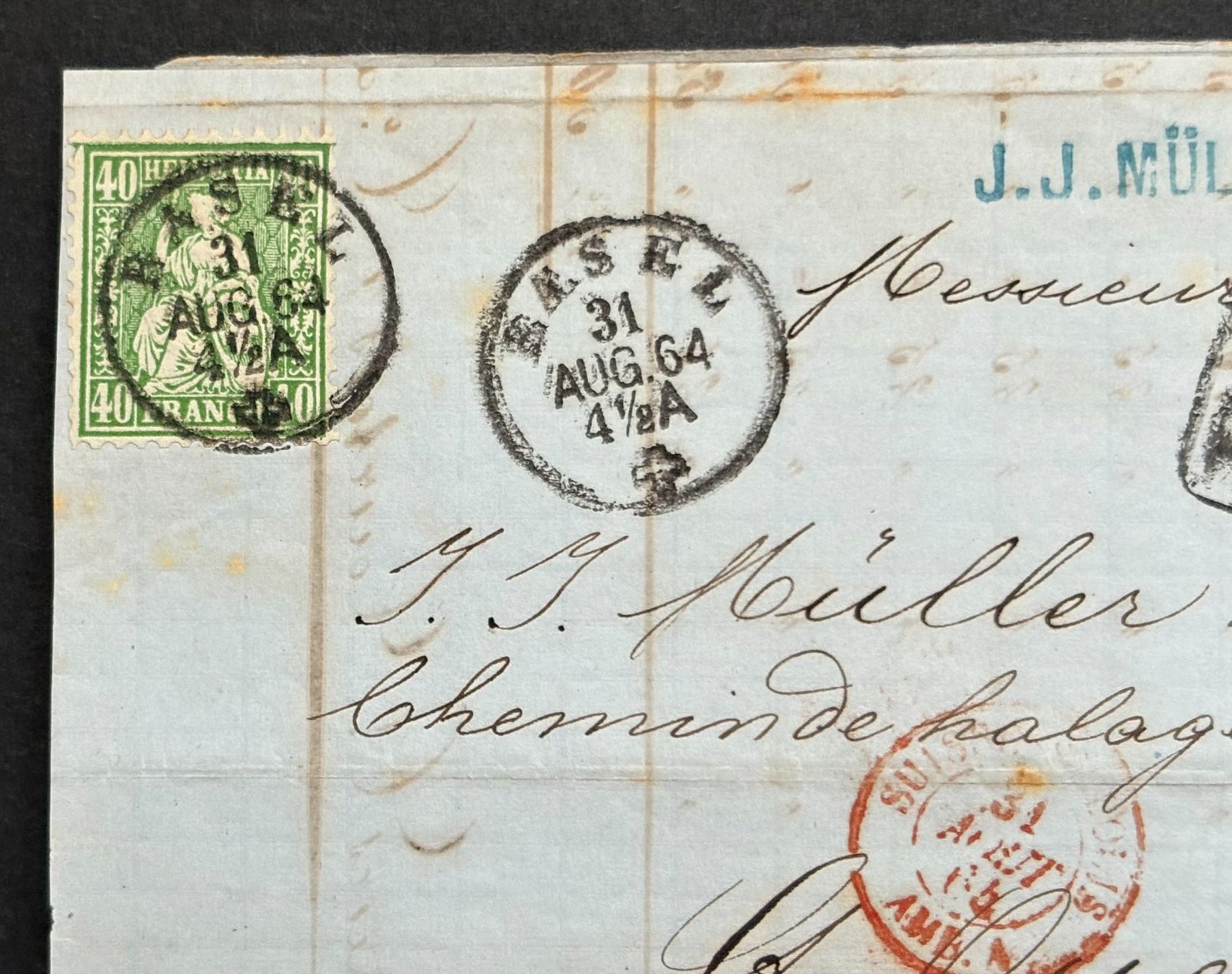 Tutti i francobolli: BASEL 1864 – Usato da Ostermundigen venduto da Heavenmaus75 1