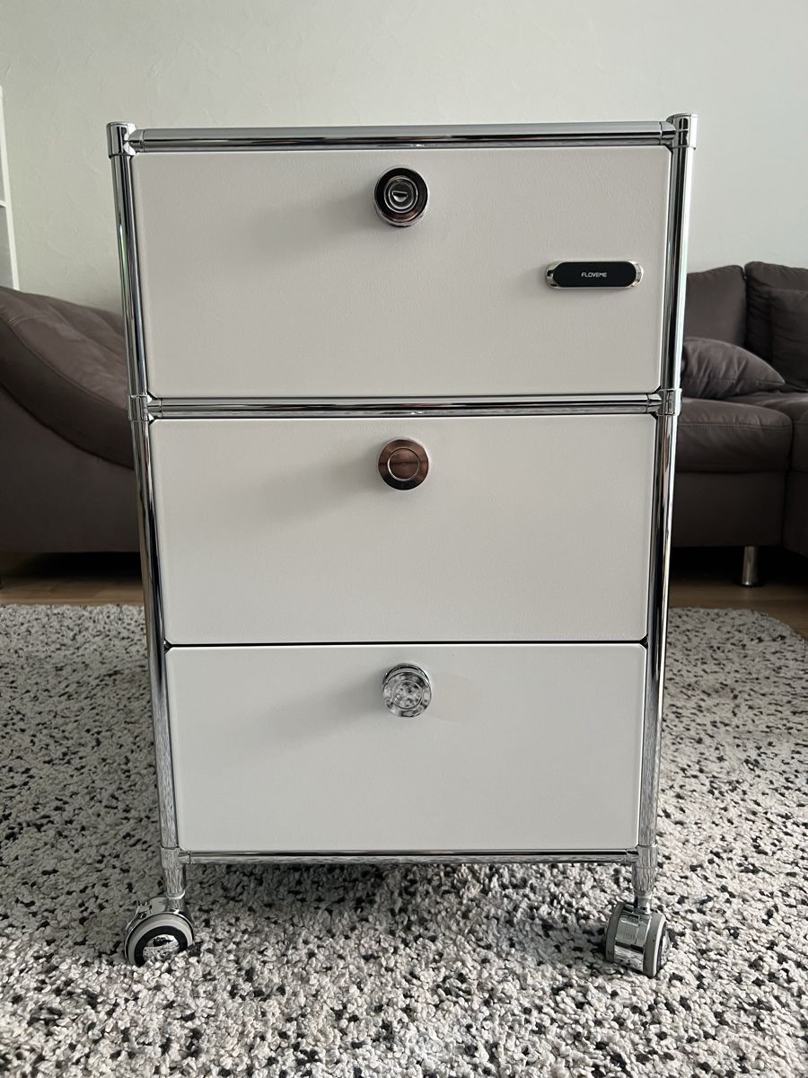Pfister Banconi: SYSTEM4 QUADRO Design Rollcontainer Weiss | Metall – Usato da Gossau ZH venduto da SwissFinds7