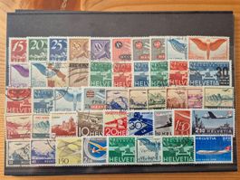 CH-Flugpost Briefmarken auf Karte K5  */**/o Zustandgem.Bild