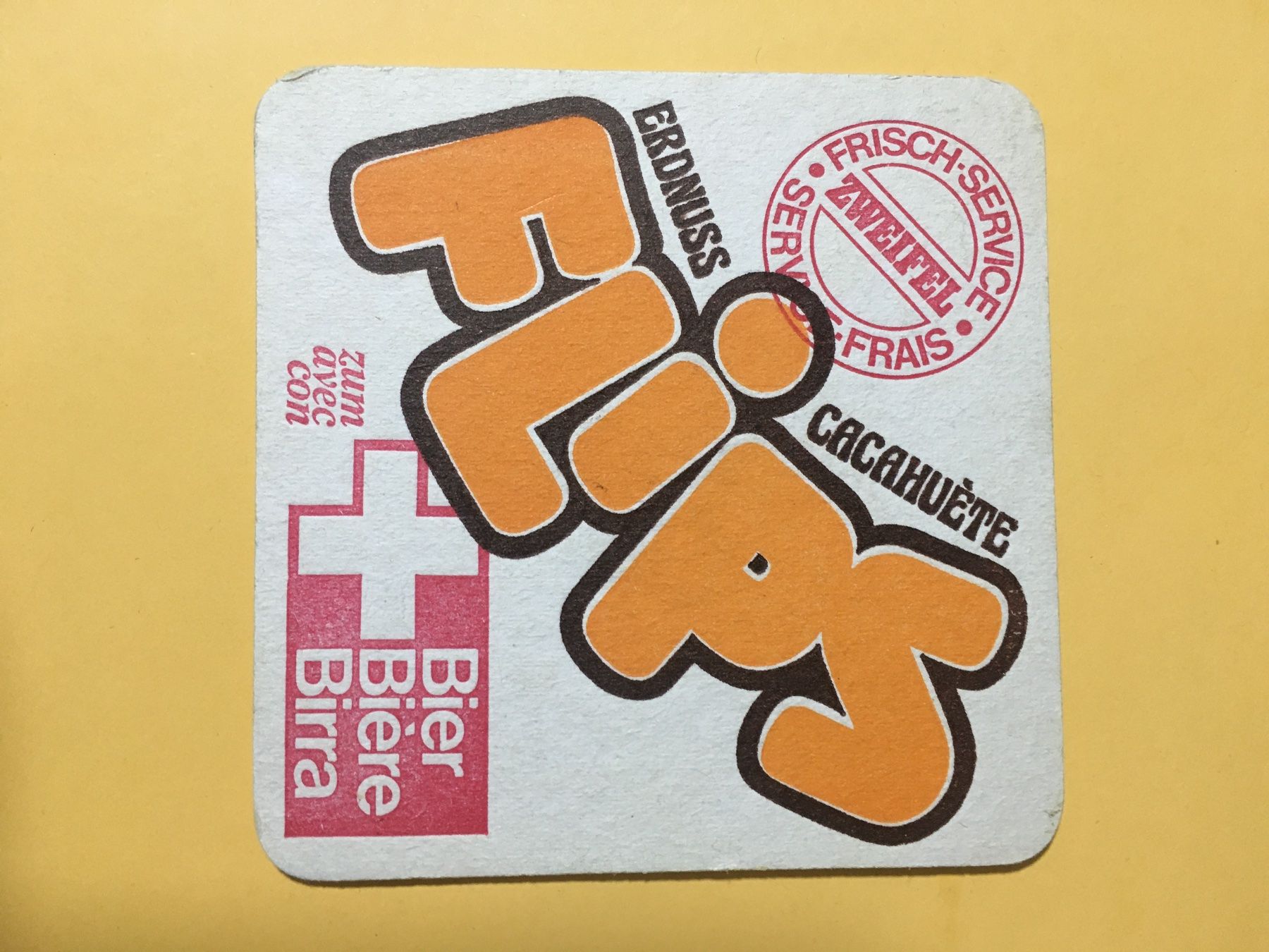 Sottobicchieri: Bierdeckel Zweifel Chips Flips (BDE1) – Usato da Küttigen venduto da Melisch1000 1