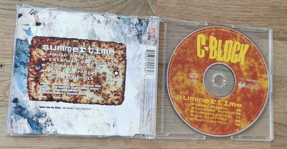 CD: C-Block – Summertime  (Maxi-CD) – Usato da Wilen b. Wollerau venduto da morethanmusic 1