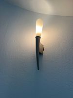 2 Wandleuchten Metall matt schlank modern
