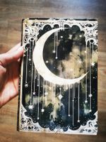 Notiz Buch Mond Sterne Design 21x14.3cm neuwertig