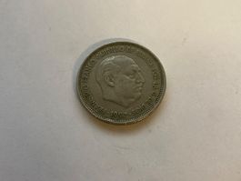 Pièce de monnaie 25 pesetas Espagne 1957 état correct