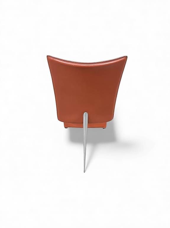 Sedie: Italian Modern Red Leather Chair by Philippe Starck, 1980s – Usato da Au ZH venduto da Matys74 1