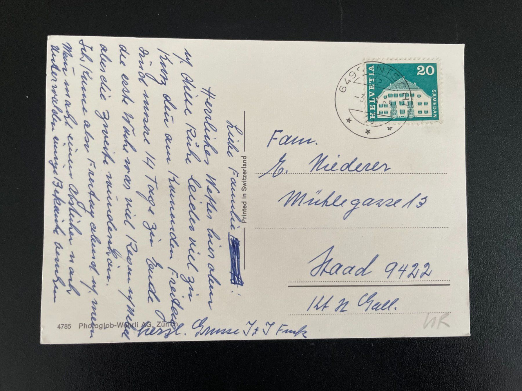 Cartoline postali: AK UR Intschi-Arnisee – Usato da Thal venduto da Danny82 1