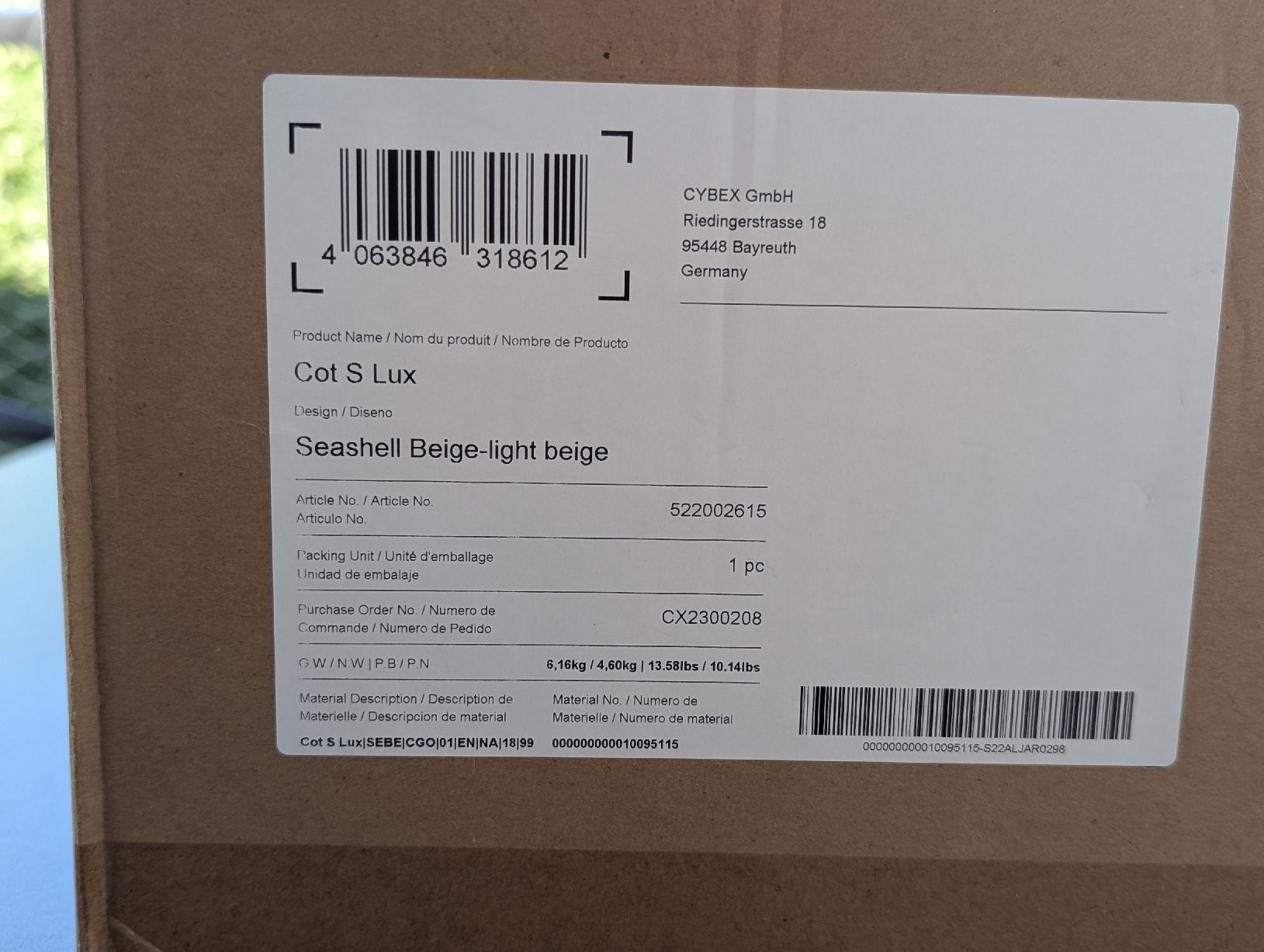 Cybex Carrozzine: Cybex Cot S Lux Tragewanne seashell beige – Usato da Basel venduto da manon885 9