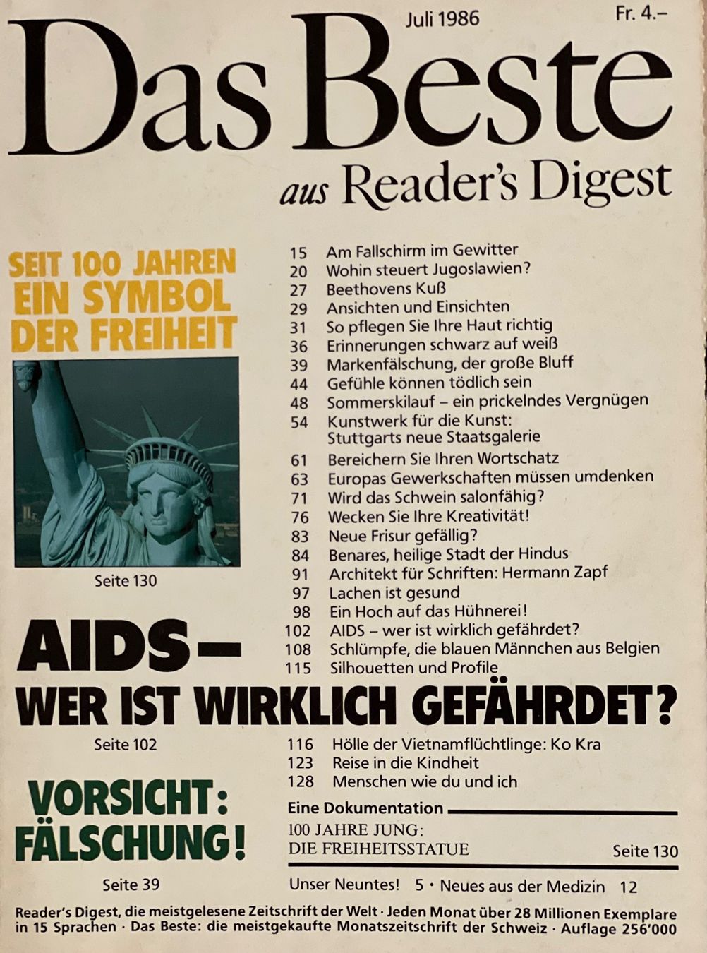 Zeitschriften & Magazine: Reader's Digest DAS BESTE Januar - Dezember 1986 – Gebraucht aus Winterthur von Buchecke_54 4