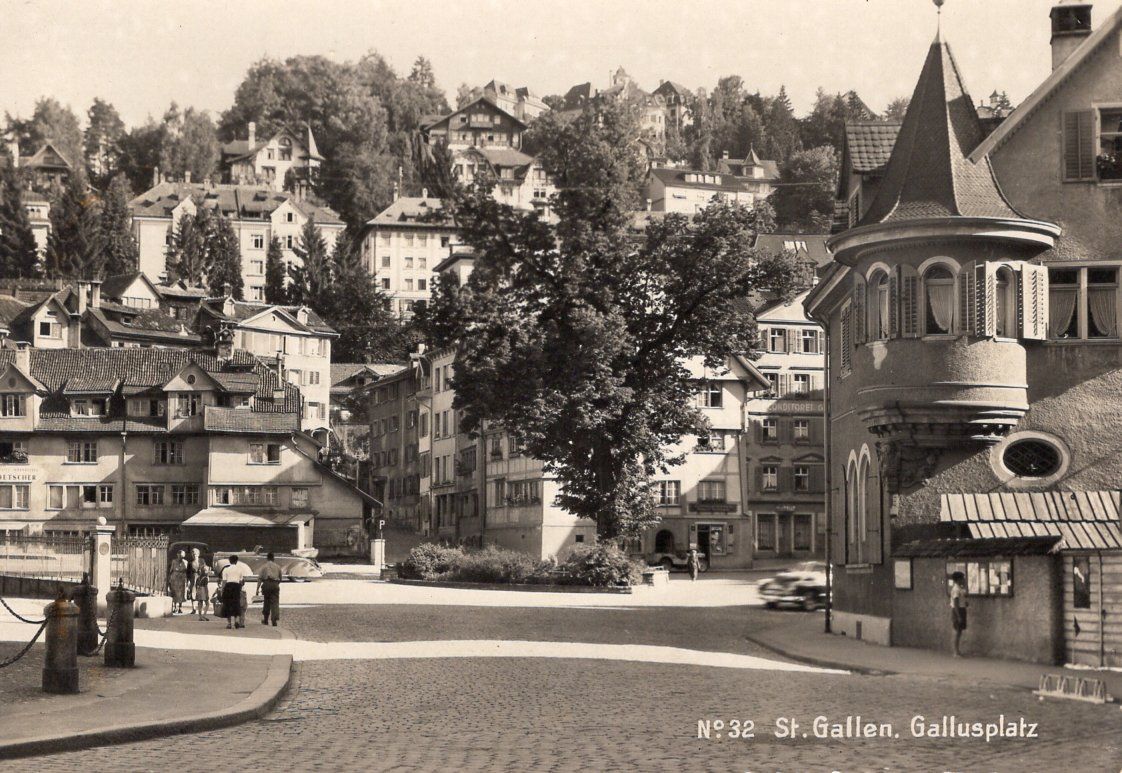Cartoline postali: St. Gallen Gallusplatz. Ungelaufen. – Usato da St. Gallen venduto da Epu