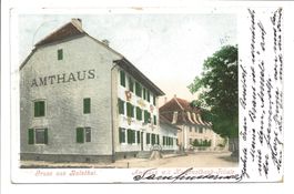 Gruss aus Balsthal SO Amtshaus mit Kantonalbank-Filiale 1903